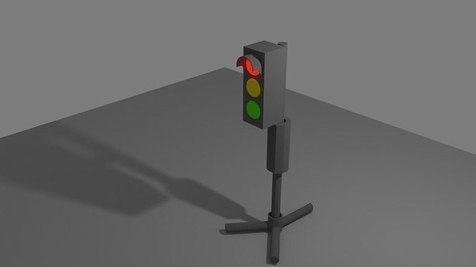 traffic lights Free low-poly 3D model