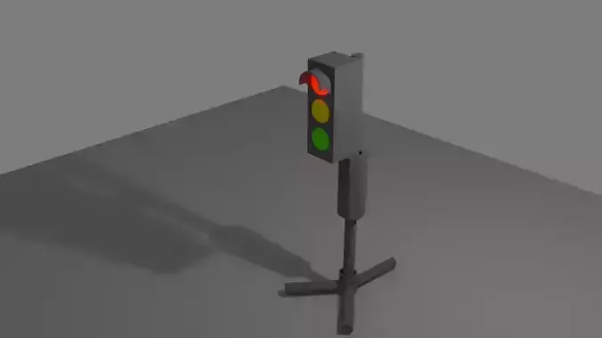traffic lights Free low-poly 3D model