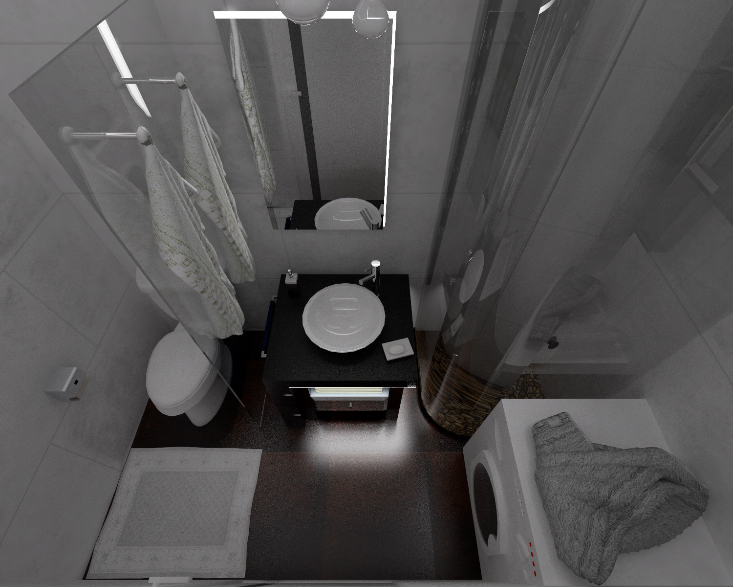 Bathroom model with V-Ray settings 3D model_2