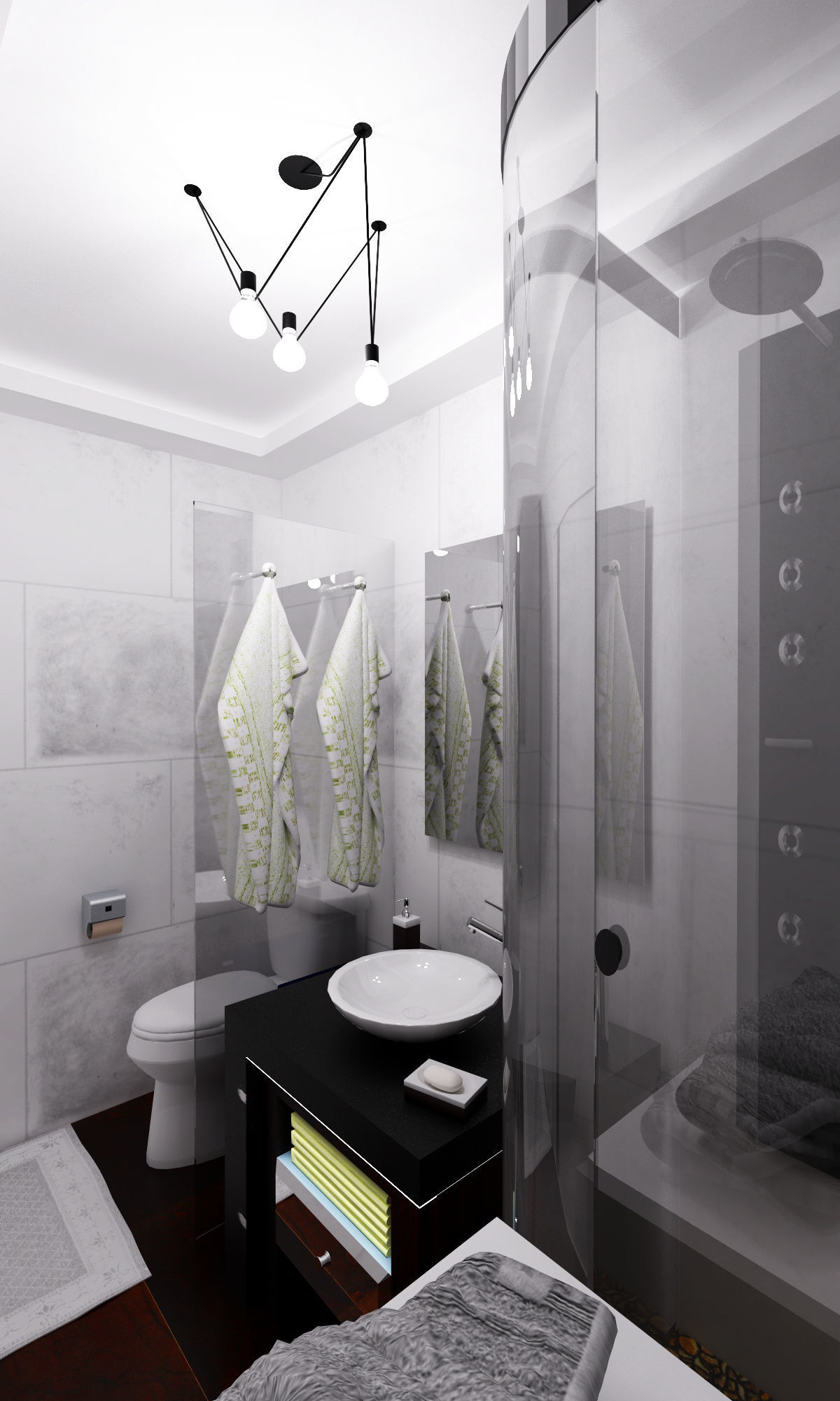 Bathroom model with V-Ray settings 3D model_5