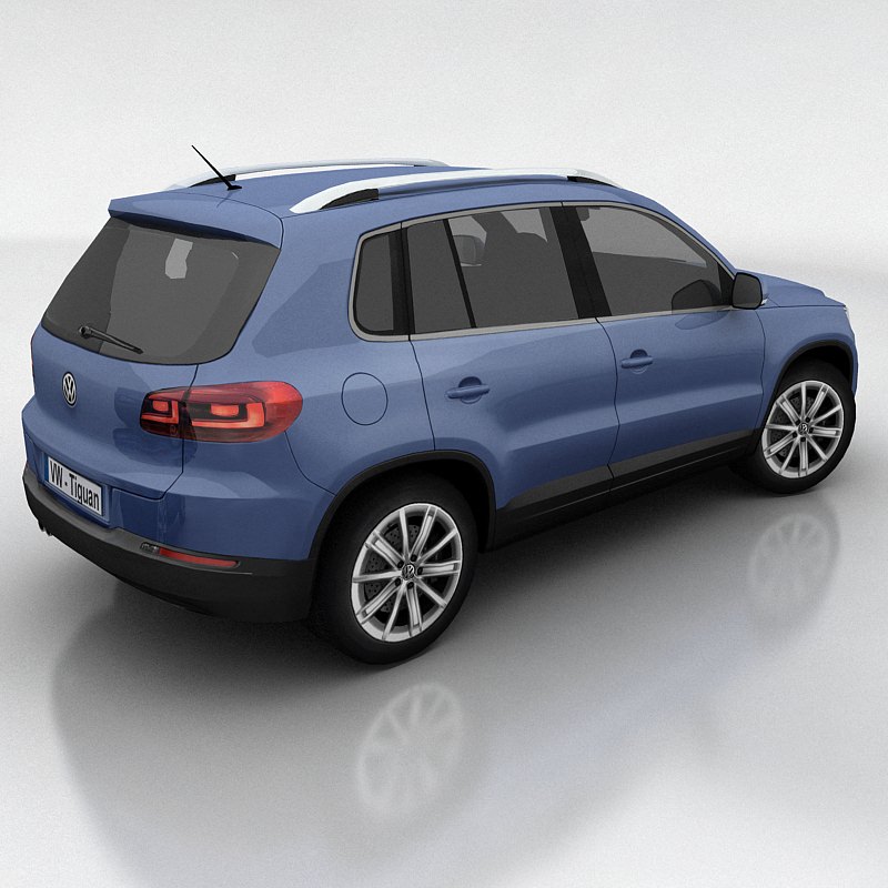 VW Tiguan Low-poly 3D model_5