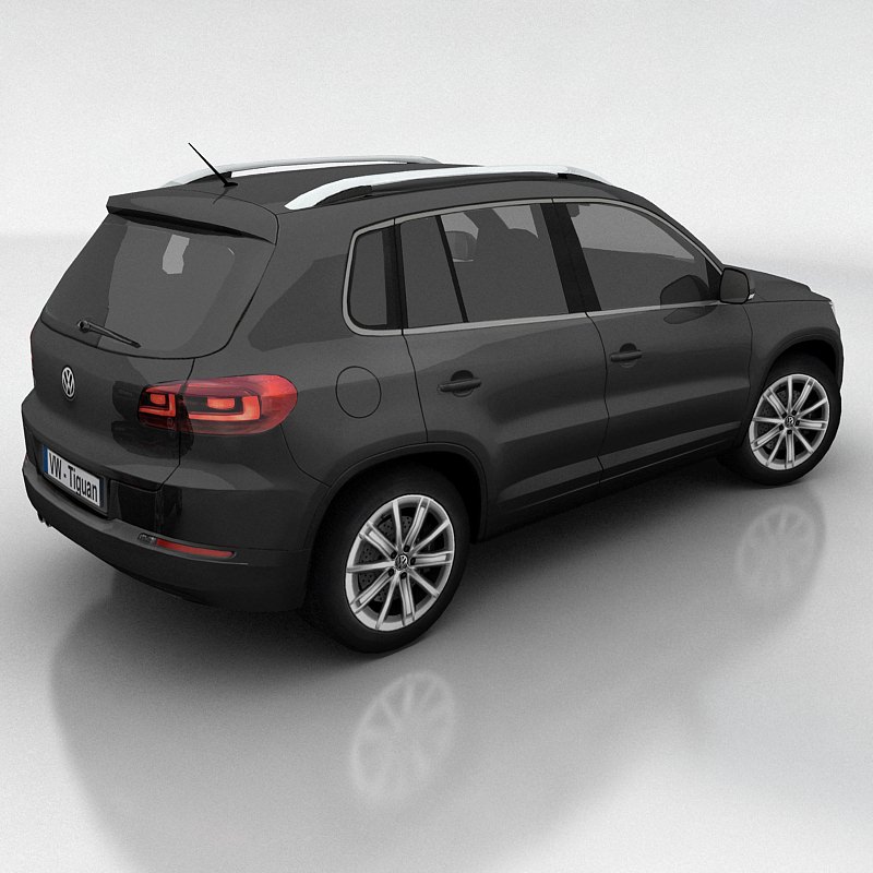 VW Tiguan Low-poly 3D model_6