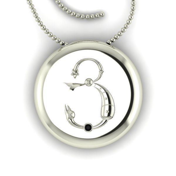 Bird-calligraphy pendants Ya 3D print model_13