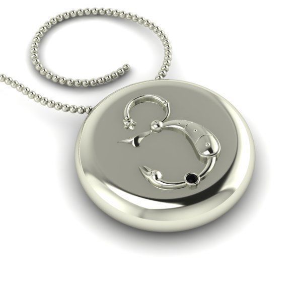 Bird-calligraphy pendants Ya 3D print model_24