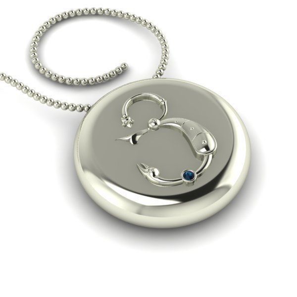 Bird-calligraphy pendants Ya 3D print model_23