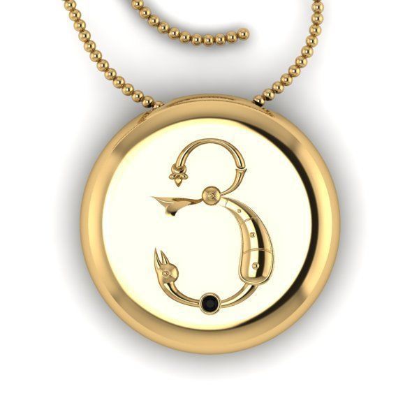 Bird-calligraphy pendants Ya 3D print model_17