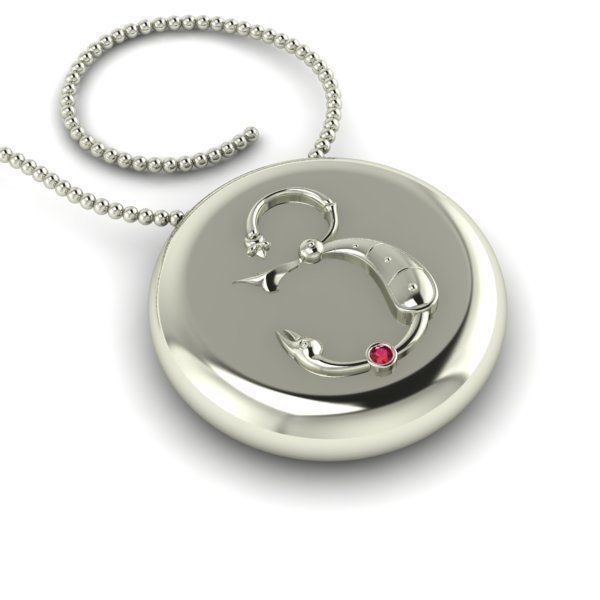 Bird-calligraphy pendants Ya 3D print model_25