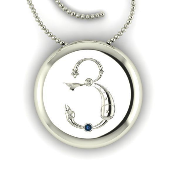 Bird-calligraphy pendants Ya 3D print model_11