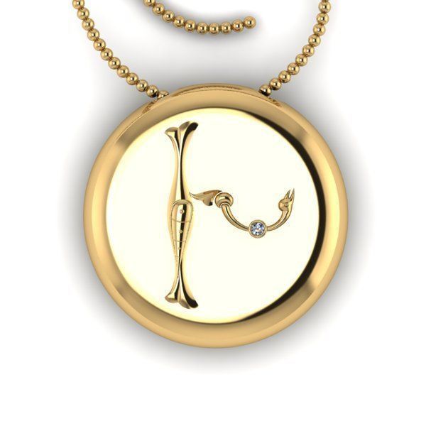 Bird-calligraphy pendants Xh 3D print model_16