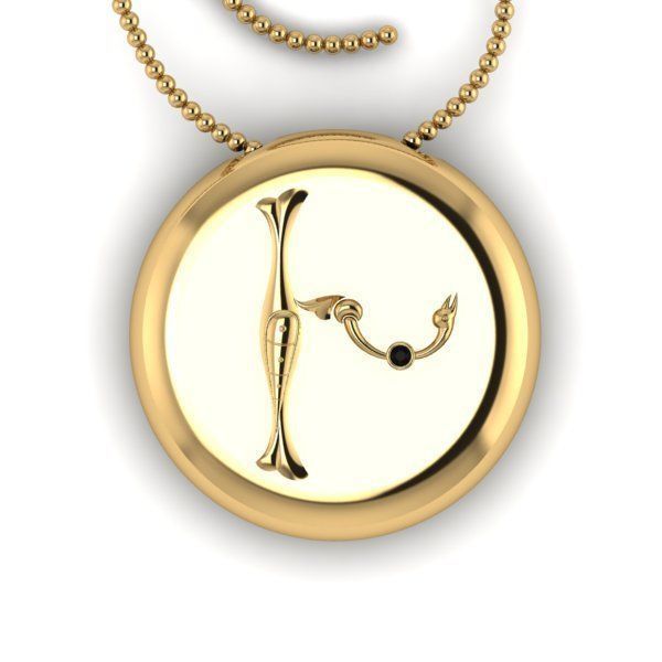 Bird-calligraphy pendants Xh 3D print model_17