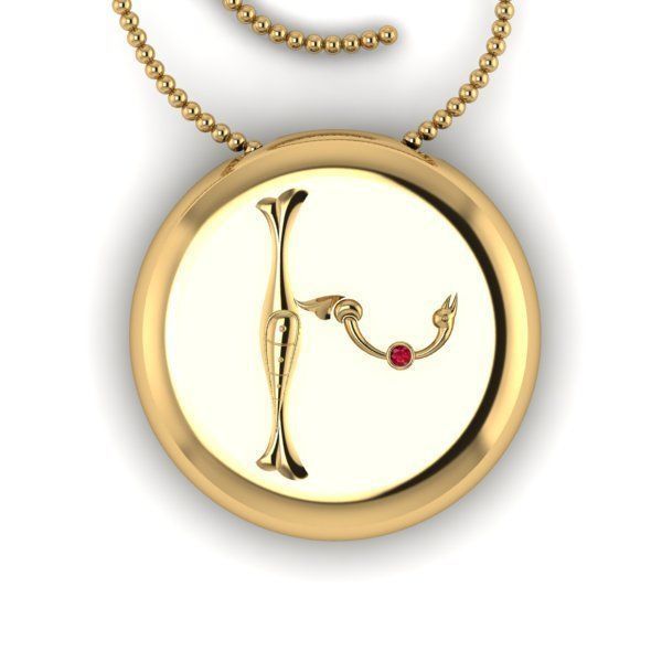 Bird-calligraphy pendants Xh 3D print model_18