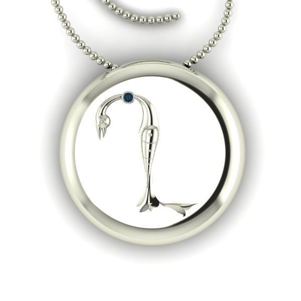 Bird-calligraphy pendants X 3D print model_11