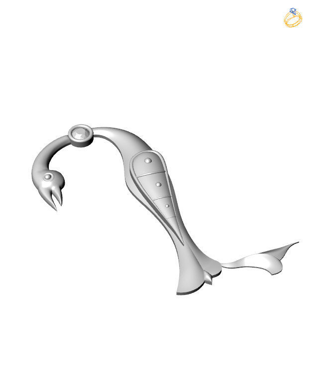 Bird-calligraphy pendants X 3D print model_3