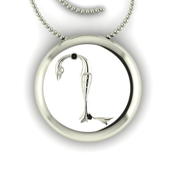 Bird-calligraphy pendants X 3D print model_13