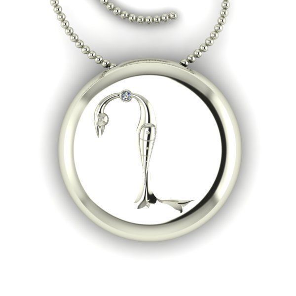 Bird-calligraphy pendants X 3D print model_12