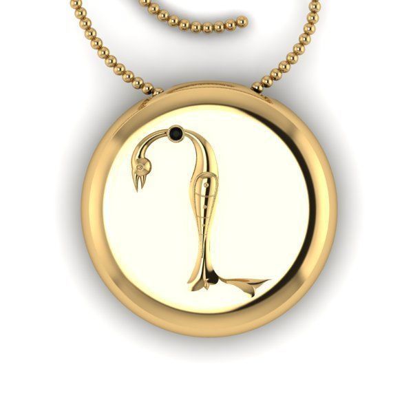 Bird-calligraphy pendants X 3D print model_17