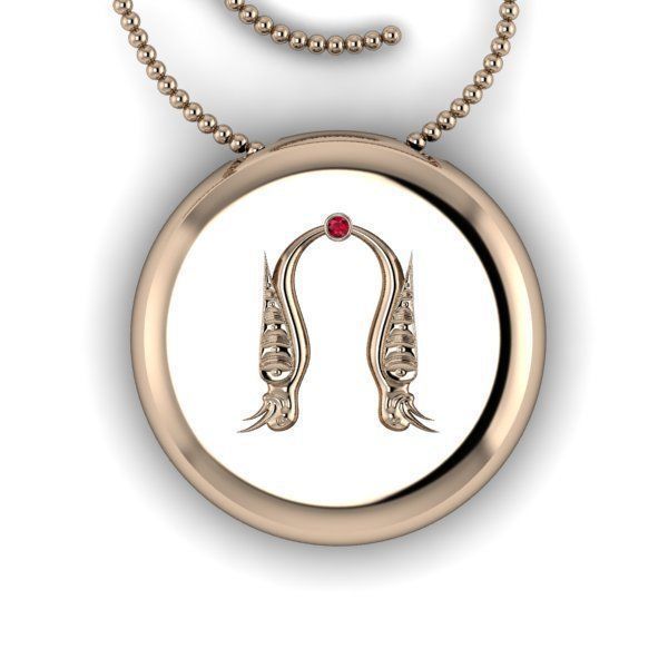 Bird-calligraphy pendants Vo 3D print model_10