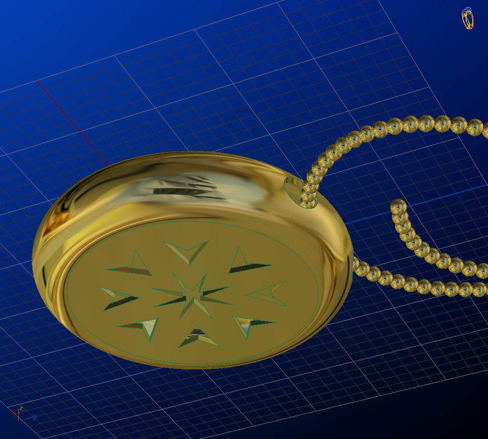 Bird-calligraphy pendants U 3D print model_5