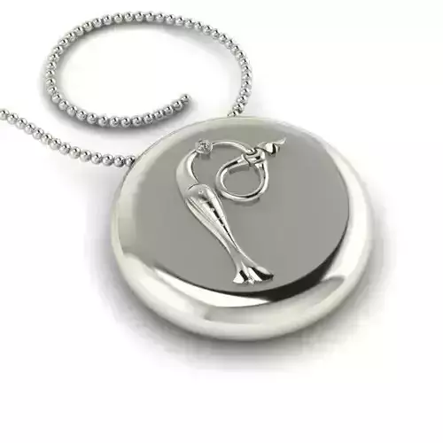 Bird-calligraphy pendants The