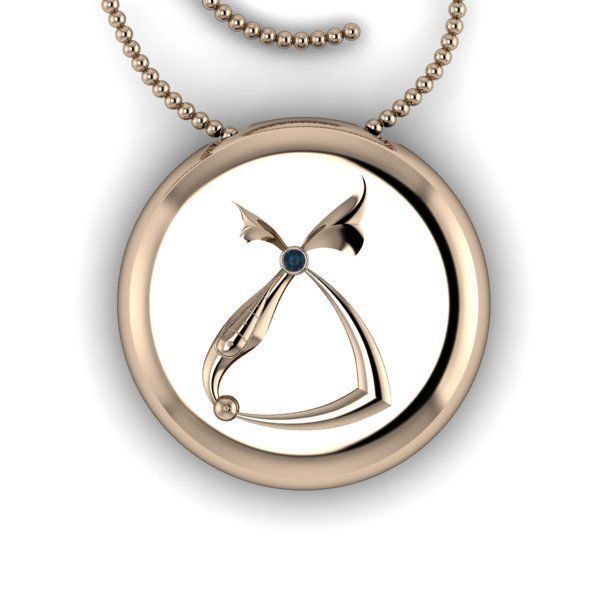 Bird-calligraphy pendants Tch 3D print model_7