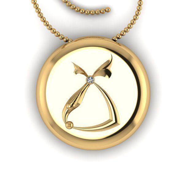 Bird-calligraphy pendants Tch 3D print model_16