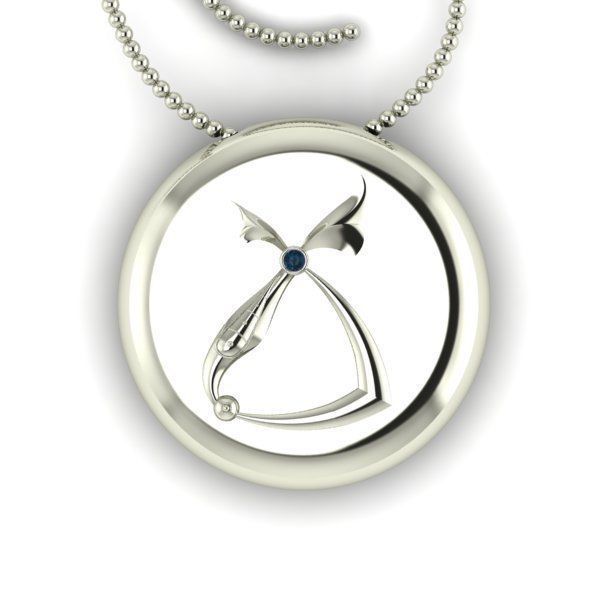 Bird-calligraphy pendants Tch 3D print model_11