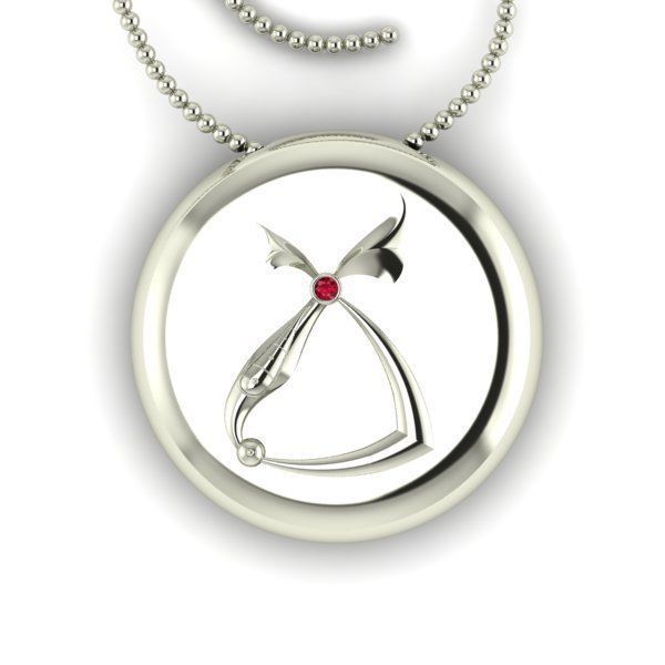 Bird-calligraphy pendants Tch 3D print model_14