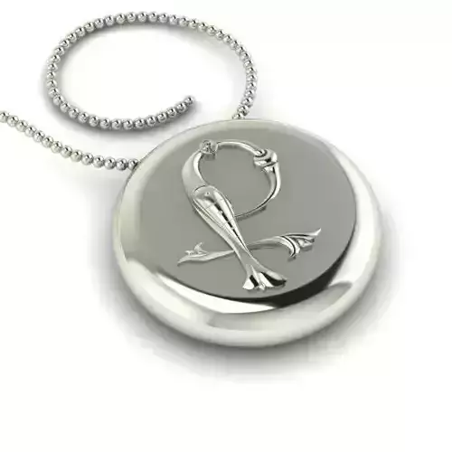 Bird-calligraphy pendants Q