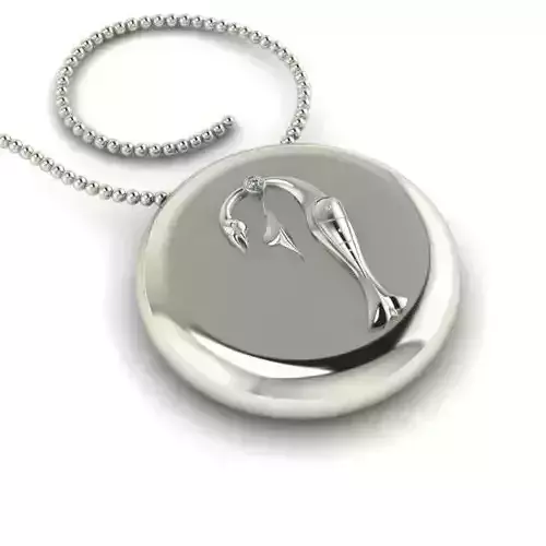 Bird-calligraphy pendants P