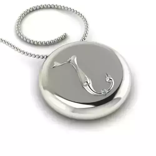 Bird-calligraphy pendants N 3D print model