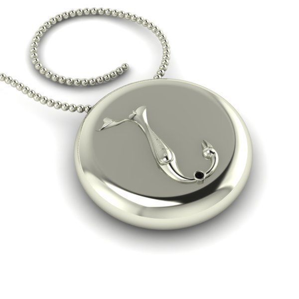 Bird-calligraphy pendants N 3D print model_24