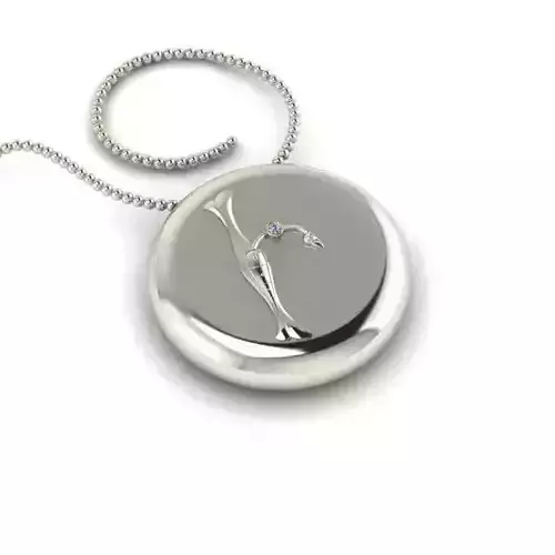 Bird-calligraphy pendants I