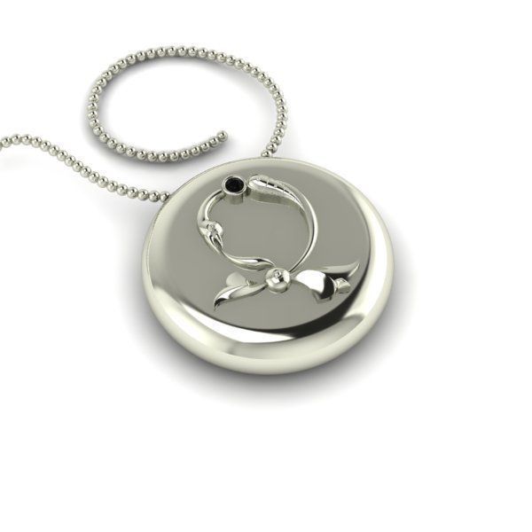 Bird-calligraphy pendants Dj 3D print model_24