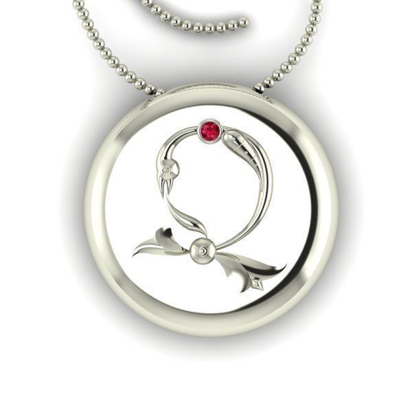 Bird-calligraphy pendants Dj 3D print model_14