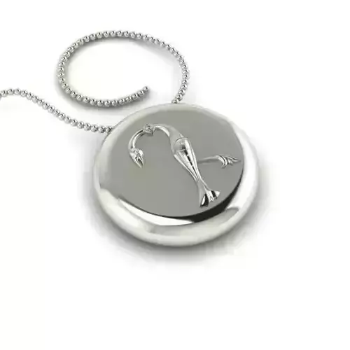 Bird-calligraphy pendants D 3D print model