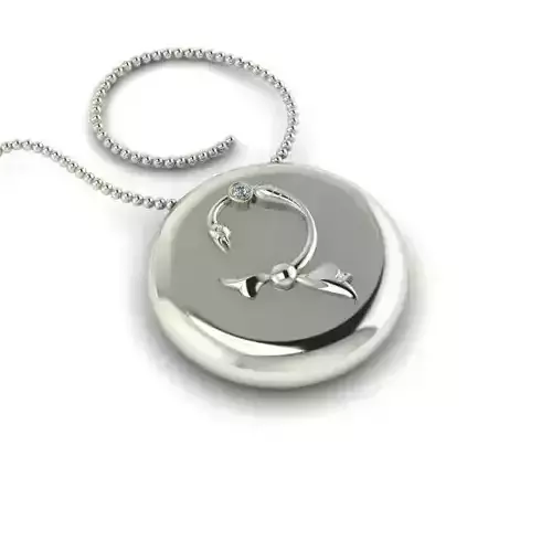 Bird-calligraphy pendants Ch