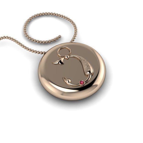 Bird-calligraphy pendants C 3D print model_22