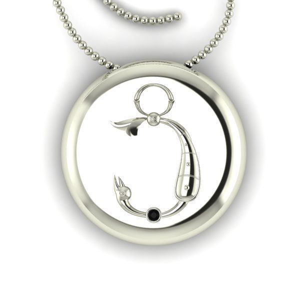 Bird-calligraphy pendants C 3D print model_13