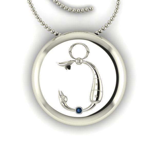 Bird-calligraphy pendants C 3D print model_11