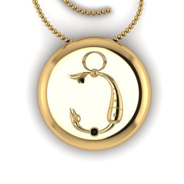 Bird-calligraphy pendants C 3D print model_17