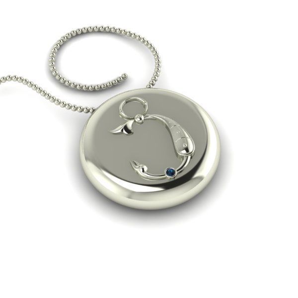 Bird-calligraphy pendants C 3D print model_23