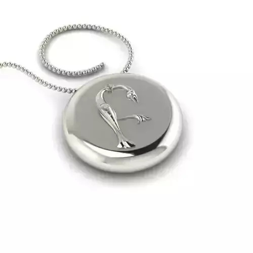 Bird-calligraphy pendants B 3D print model