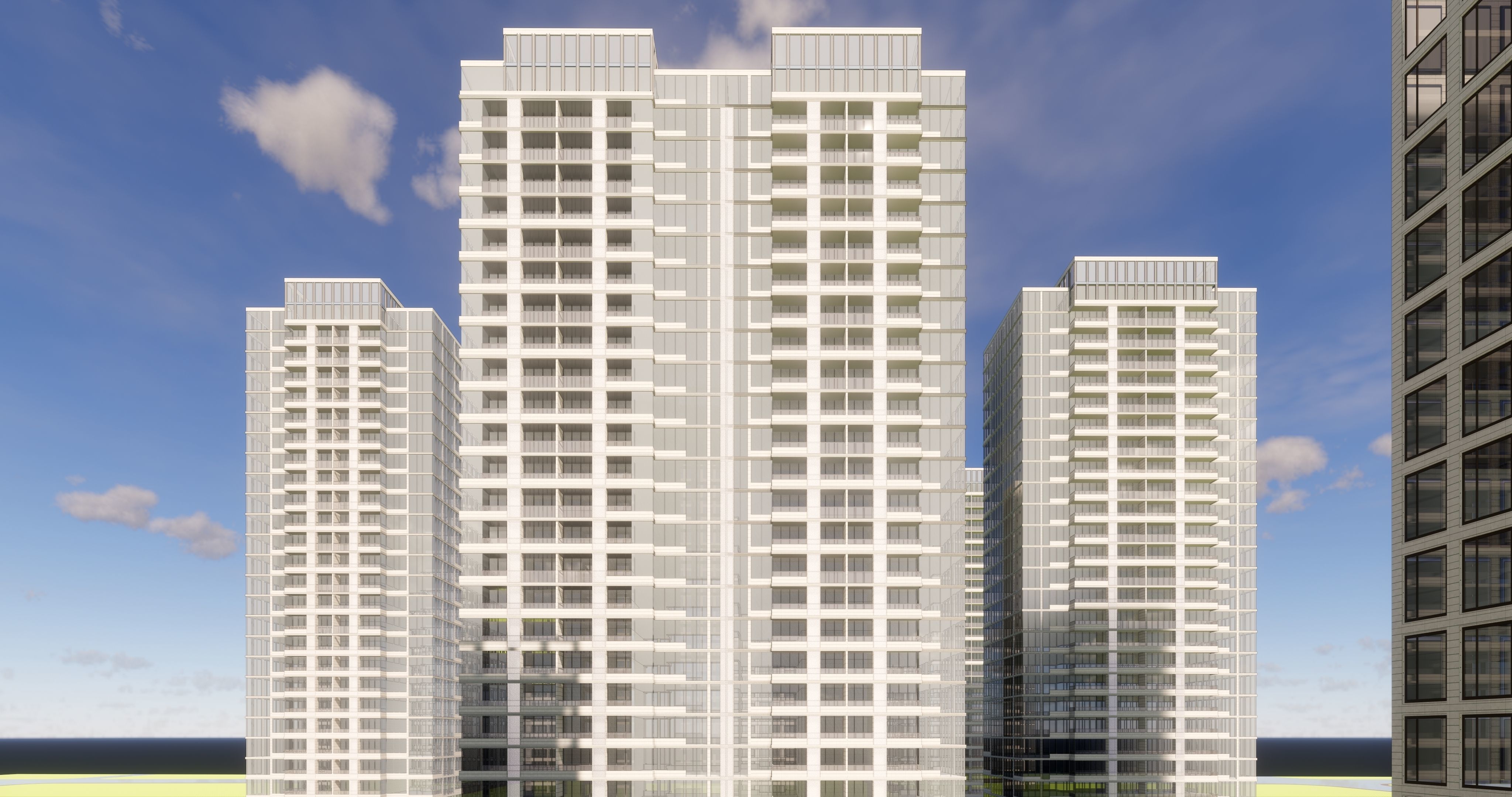 Business Center Night 3D model 3D model_2