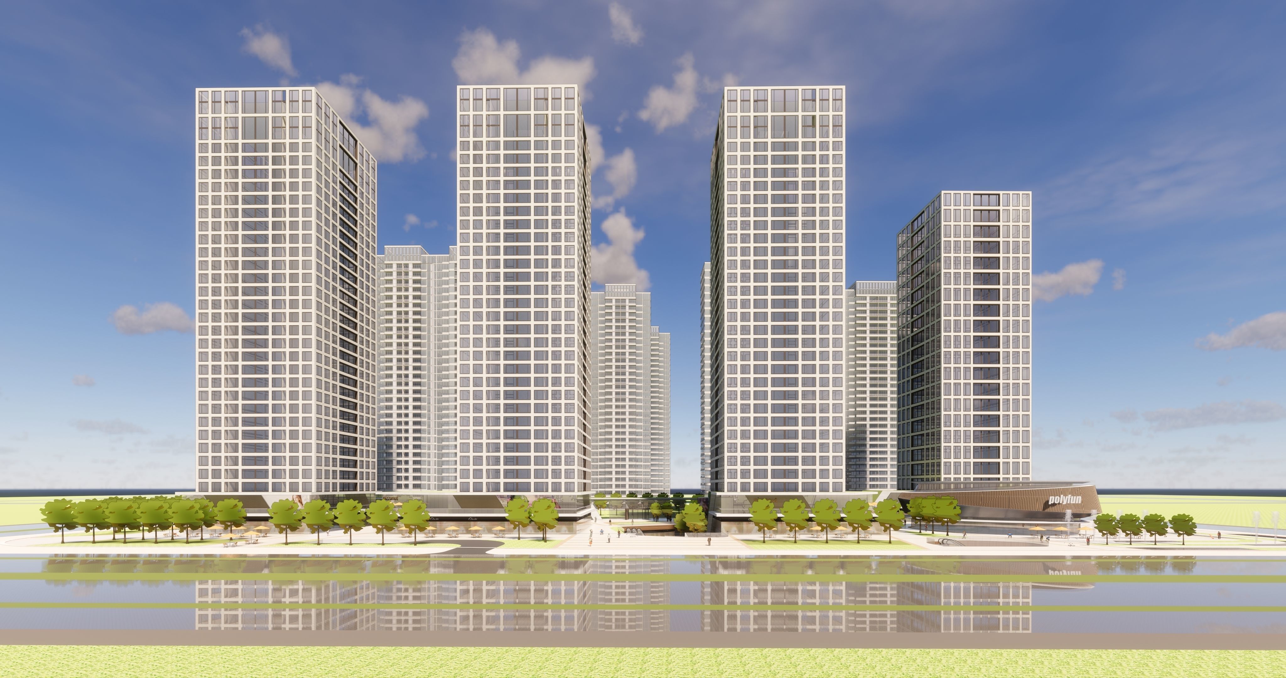 Business Center Night 3D model 3D model_15