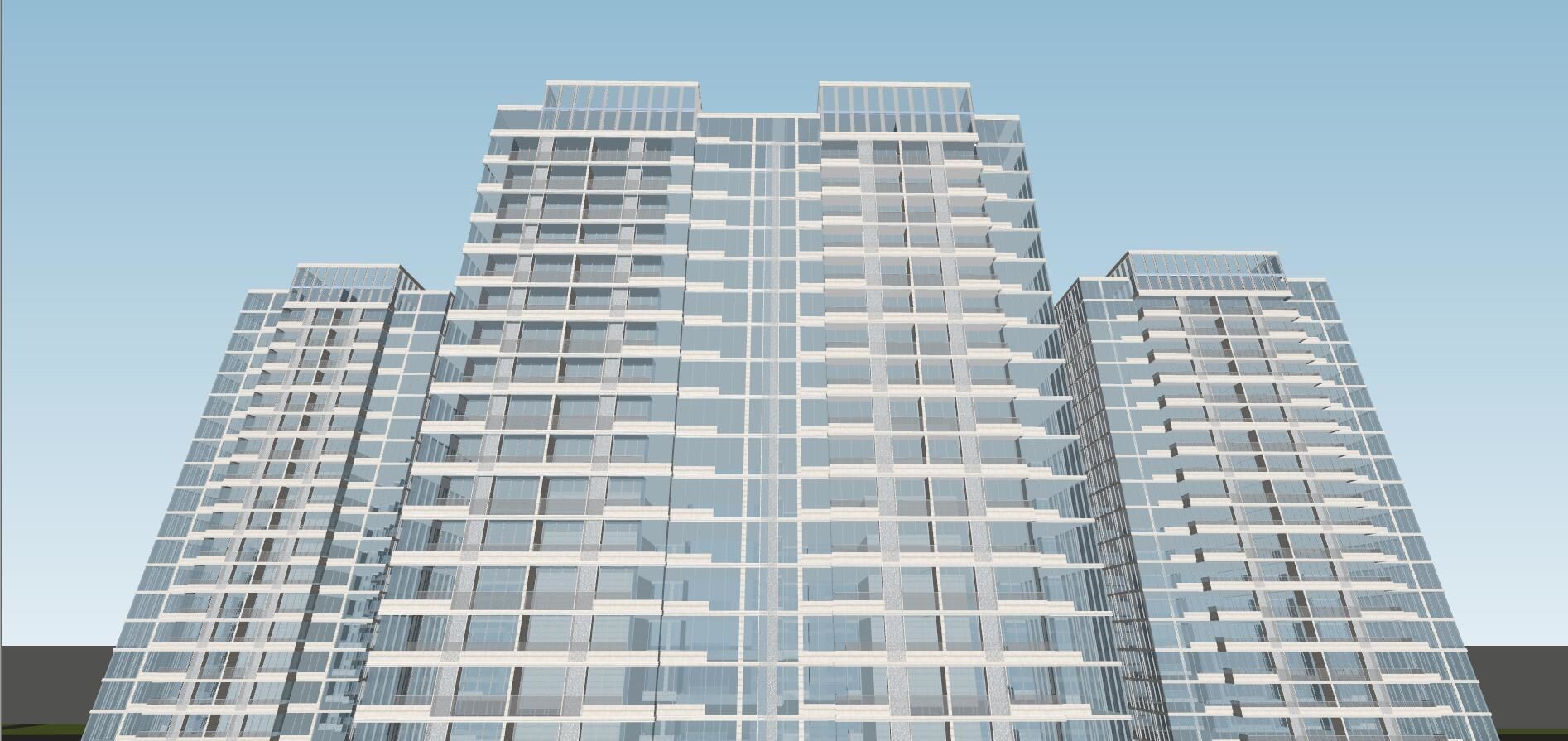 Business Center Night 3D model 3D model_8