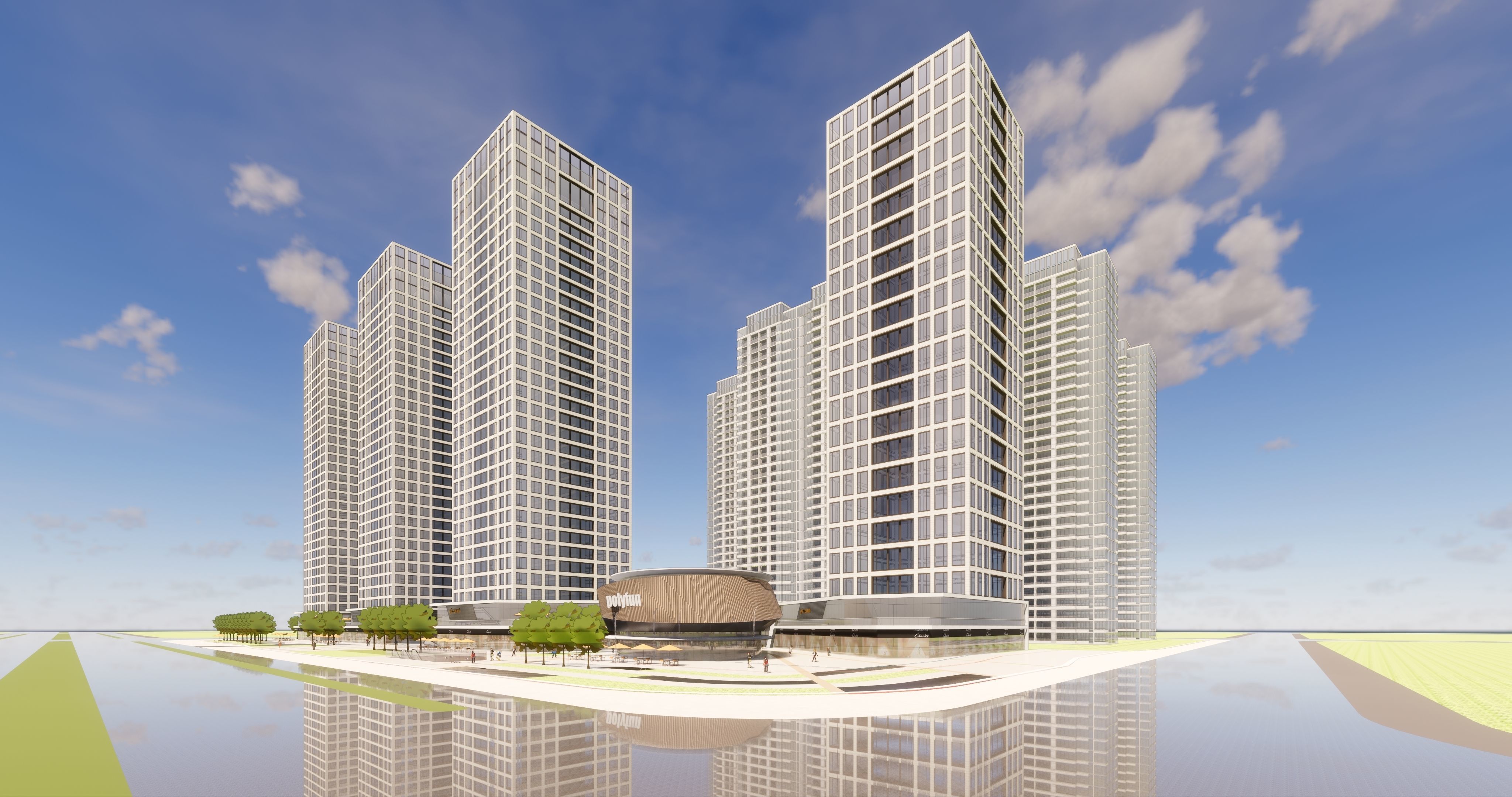 Business Center Night 3D model 3D model_14