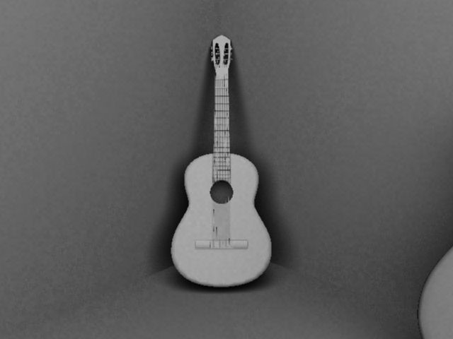 3D Guitar Modeling Low-poly 3D model_7