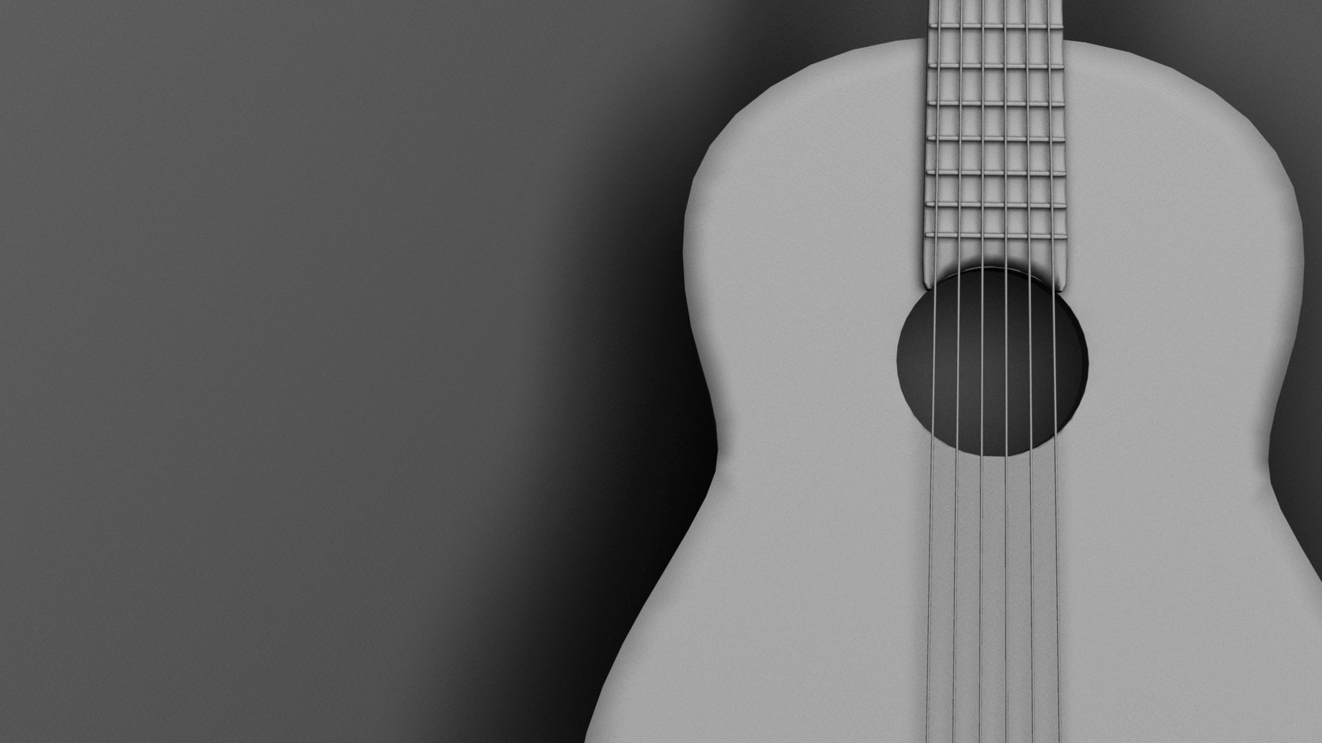 3D Guitar Modeling Low-poly 3D model_19