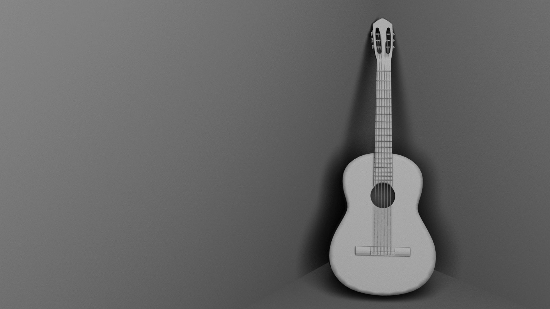 3D Guitar Modeling Low-poly 3D model_18