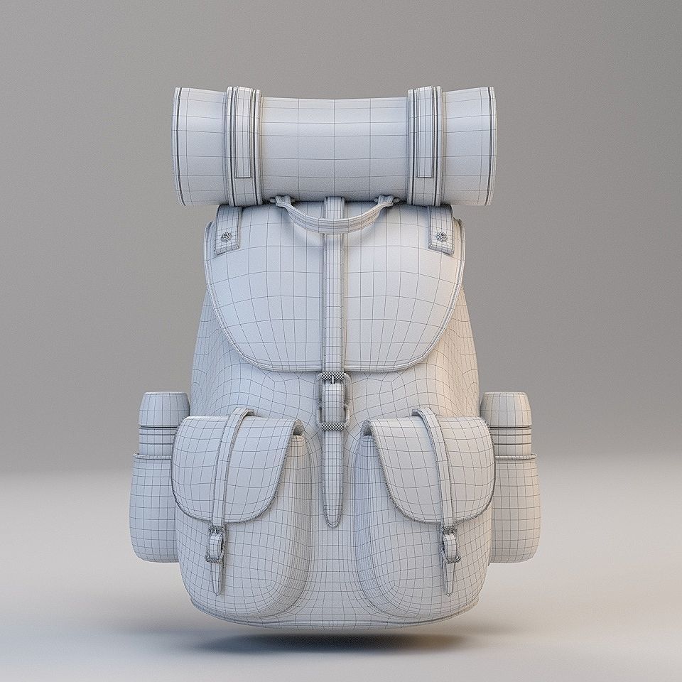 Traveler Backpack 3D model_4